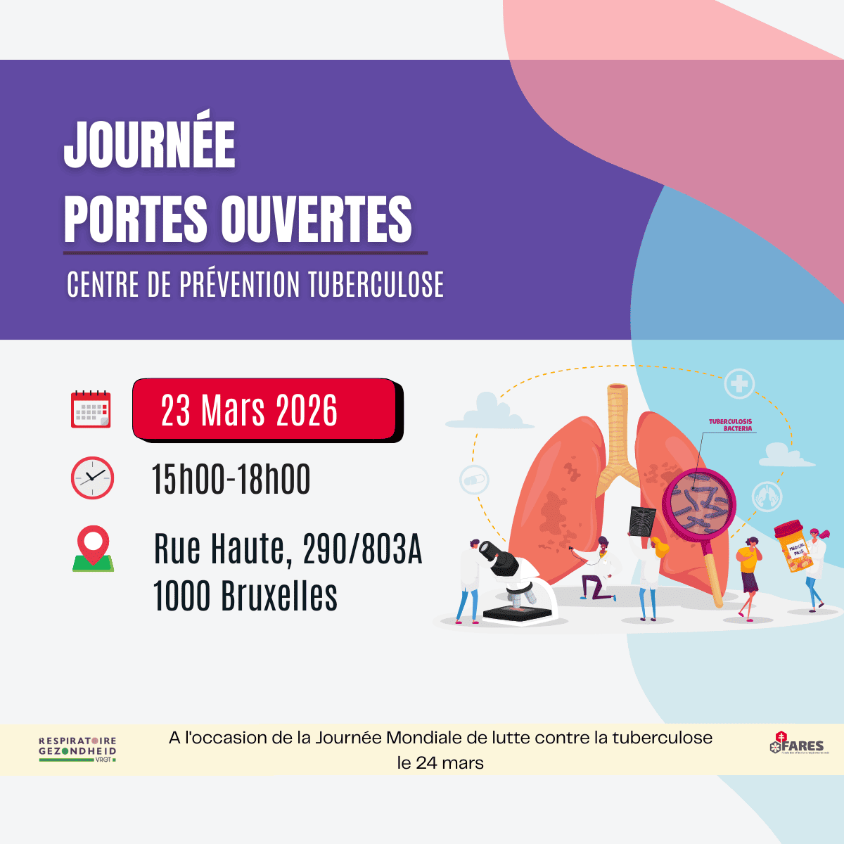 Journée Portes Ouvertes du Centre de Prévention de la Tuberculose de Bruxelles